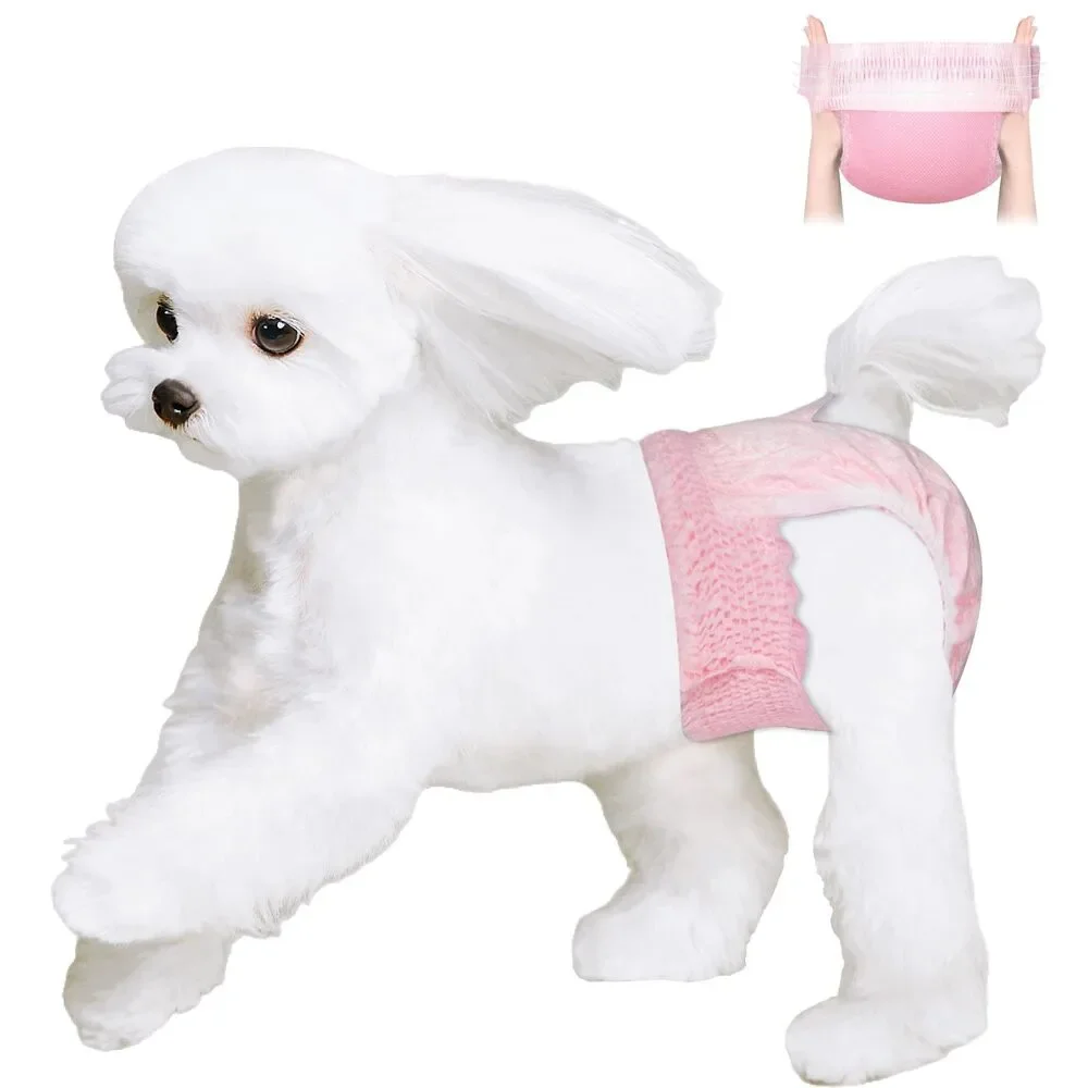 Disposable Dog Diapers Female, Just Pull Up, Strong Absorbency (30 PCS, Medium)